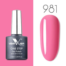 将图片加载到图库查看器,3 in 1 UV Gel Polish One Step Gel Lacquer VENALISA Soak off Organic UV LED Nail Gel Varnish Nail Art Salon New Arrival Varnish