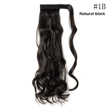 将图片加载到图库查看器,s-noilite 16"/24"/26" long clip in ponytail hair extension wrap around ponytail synthetic fake pony tail hairpiece for women