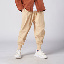 将图片加载到图库查看器,MrGoldenBowl Store Men Harem Pants Japanese Casual Cotton Linen Trouser Man Jogger Pants Chinese Baggy Pants