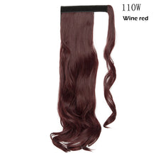将图片加载到图库查看器,s-noilite 16"/24"/26" long clip in ponytail hair extension wrap around ponytail synthetic fake pony tail hairpiece for women