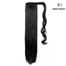 将图片加载到图库查看器,s-noilite 16"/24"/26" long clip in ponytail hair extension wrap around ponytail synthetic fake pony tail hairpiece for women