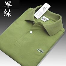 将图片加载到图库查看器,Men Summer Polo Shirt Brand Fashion Cotton Short Sleeve Polo Crocodile Shirts Male Solid Jersey Breathable Tops Tees 321