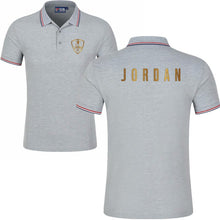 将图片加载到图库查看器,Summer Alpine Star short Sleeve Polo men Turn-over Collar fashion casual Slim Breathable Solid Color Business men's polo shirt