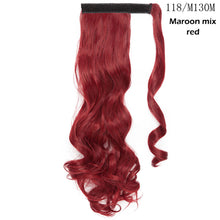 将图片加载到图库查看器,s-noilite 16"/24"/26" long clip in ponytail hair extension wrap around ponytail synthetic fake pony tail hairpiece for women