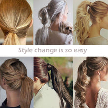 将图片加载到图库查看器,s-noilite 16"/24"/26" long clip in ponytail hair extension wrap around ponytail synthetic fake pony tail hairpiece for women