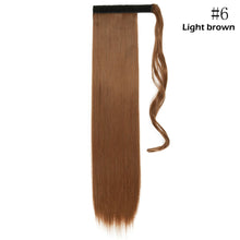 将图片加载到图库查看器,s-noilite 16"/24"/26" long clip in ponytail hair extension wrap around ponytail synthetic fake pony tail hairpiece for women