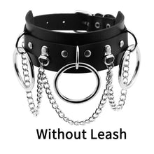 将图片加载到图库查看器,Sexy punk Choker Collar leather choker Bondage cosplay Goth jewelry women gothic necklace Harajuku accessories