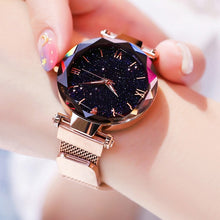 将图片加载到图库查看器,Reloj Mujer Luxury Starry Sky Women Watches Magnetic Mesh Belt Band Watch Women's Fashion Dress Wristwatch Zegarek Damski