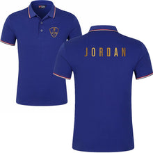 将图片加载到图库查看器,Summer Alpine Star short Sleeve Polo men Turn-over Collar fashion casual Slim Breathable Solid Color Business men's polo shirt