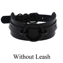 将图片加载到图库查看器,Sexy punk Choker Collar leather choker Bondage cosplay Goth jewelry women gothic necklace Harajuku accessories