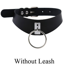 将图片加载到图库查看器，Sexy punk Choker Collar  leather choker Bondage cosplay Goth jewelry women gothic necklace  Harajuku accessories
