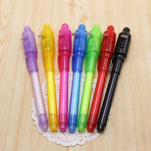 将图片加载到图库查看器，Luminous Light Pen Invisible Ink Magic UV Light Money Detector Pen 2 In 1 Combo Purple Light Drawing Learning Education For Kids
