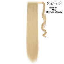 将图片加载到图库查看器，s-noilite 16"/24"/26" long clip in ponytail hair extension wrap around ponytail synthetic fake pony tail hairpiece for women
