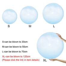 将图片加载到图库查看器，Children Outdoor Soft Air Water Filled Bubble Ball Blow Up Balloon Toy Fun Party Game Summer Gift for Kids Inflatable Gift
