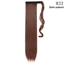 将图片加载到图库查看器，s-noilite 16"/24"/26" long clip in ponytail hair extension wrap around ponytail synthetic fake pony tail hairpiece for women
