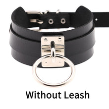 将图片加载到图库查看器，Sexy punk Choker Collar  leather choker Bondage cosplay Goth jewelry women gothic necklace  Harajuku accessories

