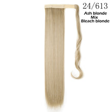 将图片加载到图库查看器，s-noilite 16"/24"/26" long clip in ponytail hair extension wrap around ponytail synthetic fake pony tail hairpiece for women
