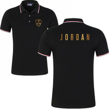 将图片加载到图库查看器，Summer Alpine Star short Sleeve Polo men Turn-over Collar fashion casual Slim Breathable Solid Color Business men's polo shirt
