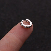 将图片加载到图库查看器，1Pcs 6mm/8mm/10mm CZ Cartilage Earrings Ear Buckle for Women Simple Rainbow Boho Classic Small Earrings Stud Thin Hoops Gift
