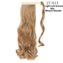 将图片加载到图库查看器，s-noilite 16"/24"/26" long clip in ponytail hair extension wrap around ponytail synthetic fake pony tail hairpiece for women
