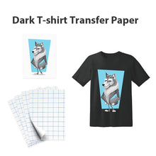 将图片加载到图库查看器，A3/A4 T shirt Transfer paper  for dark color100% Cotton Fabrics Cloth inkjet Printing Design
