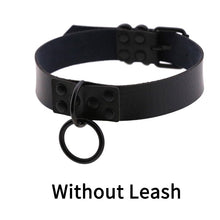 将图片加载到图库查看器，Sexy punk Choker Collar  leather choker Bondage cosplay Goth jewelry women gothic necklace  Harajuku accessories
