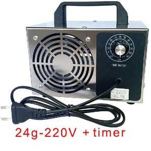 220V 40g/h  O3 Ozone Generator 28g/h Ozonator machine air purifier Air Cleaner deodorizer  with Timing Switch