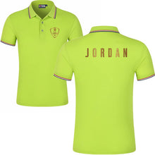 将图片加载到图库查看器，Summer Alpine Star short Sleeve Polo men Turn-over Collar fashion casual Slim Breathable Solid Color Business men's polo shirt
