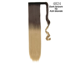 将图片加载到图库查看器，s-noilite 16"/24"/26" long clip in ponytail hair extension wrap around ponytail synthetic fake pony tail hairpiece for women
