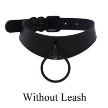 将图片加载到图库查看器，Sexy punk Choker Collar  leather choker Bondage cosplay Goth jewelry women gothic necklace  Harajuku accessories
