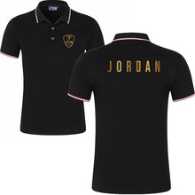 将图片加载到图库查看器，Summer Alpine Star short Sleeve Polo men Turn-over Collar fashion casual Slim Breathable Solid Color Business men's polo shirt
