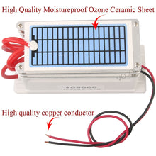 将图片加载到图库查看器，21g/h Portable Ceramic Ozone Generator 220V  Three Integrated Long Life Ceramic Plate Ozonizer Air Water Air Purifier
