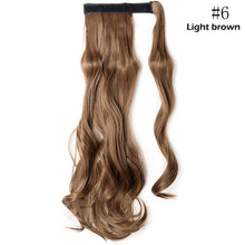 将图片加载到图库查看器，s-noilite 16"/24"/26" long clip in ponytail hair extension wrap around ponytail synthetic fake pony tail hairpiece for women
