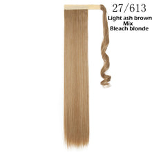 将图片加载到图库查看器，s-noilite 16"/24"/26" long clip in ponytail hair extension wrap around ponytail synthetic fake pony tail hairpiece for women
