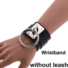 将图片加载到图库查看器，Sexy punk Choker Collar  leather choker Bondage cosplay Goth jewelry women gothic necklace  Harajuku accessories
