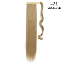 将图片加载到图库查看器，s-noilite 16"/24"/26" long clip in ponytail hair extension wrap around ponytail synthetic fake pony tail hairpiece for women
