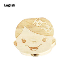 将图片加载到图库查看器，WoodenTeeth Box Kids Tooth Storage Box TeethMilk Teeth Collect Gift Keepsakes Save  Organizer chirldren growth souvenir
