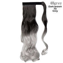 将图片加载到图库查看器，s-noilite 16"/24"/26" long clip in ponytail hair extension wrap around ponytail synthetic fake pony tail hairpiece for women
