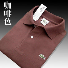 将图片加载到图库查看器，Men Summer Polo Shirt Brand Fashion Cotton Short Sleeve Polo Crocodile Shirts Male Solid Jersey Breathable Tops Tees 321
