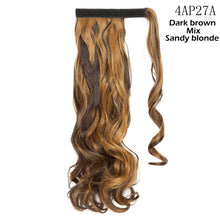 将图片加载到图库查看器，s-noilite 16"/24"/26" long clip in ponytail hair extension wrap around ponytail synthetic fake pony tail hairpiece for women
