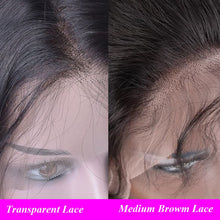 将图片加载到图库查看器，Straight Lace Front Human Hair Wigs Pre plucked HD Transparent Lace Wig With Baby Hair Brazilian Remy Lace Front Closure Wigs
