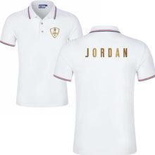 将图片加载到图库查看器，Summer Alpine Star short Sleeve Polo men Turn-over Collar fashion casual Slim Breathable Solid Color Business men's polo shirt
