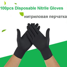 将图片加载到图库查看器，FSUP 100pcs Disposable Nitrile Gloves Work glove Food Cooking Gloves Kitchen Cleaning Universal Household Garden tattoo beauty
