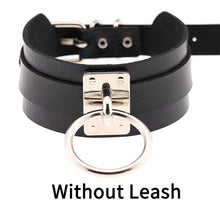 将图片加载到图库查看器，Sexy punk Choker Collar  leather choker Bondage cosplay Goth jewelry women gothic necklace  Harajuku accessories
