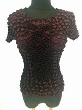将图片加载到图库查看器，New Women Elastic Popcorn Tops short Sleeve Shirt Coin shirts
